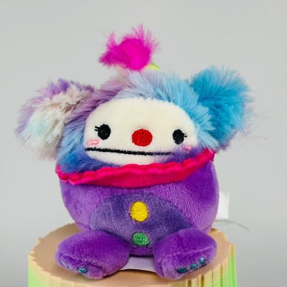 Squishmallow 2.5" Yekaterina the Bigfoot Clown Micromallow Stuffed Plush - Picture 1 of 5